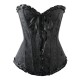 Corset de drag royal bleu en taille grande