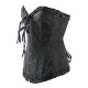 Corset de drag royal bleu en taille grande