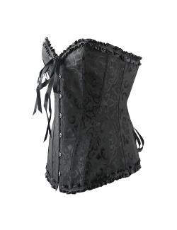 Plus size black corset drag queen