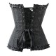 Plus size black corset drag queen