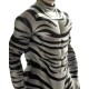 Zebra Muscle Zentai Suit