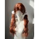 Orange premium Long wavy wig