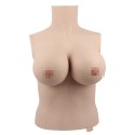Breastplate Breast Form Silicone Lifelike Detachable Nipple