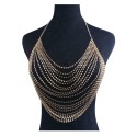 Choker body chain necklace synthetic crystal