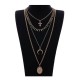Multi strand necklace in 2 colors