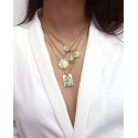 Fantasy jewel multi strand necklace 2 colors