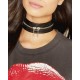 Small choker synthetic leather
