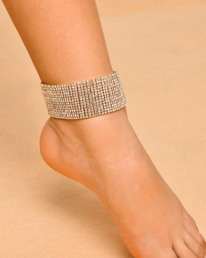 Foot crystal jewelry in 2 colors