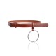 Leather belt with o ring