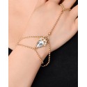 Bracelet bijoux pour la main cristaux synthétiques