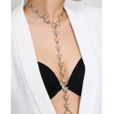 Body jewelry bikini chain synthetic crystal