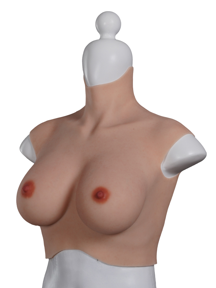 Silicone prosthetic breast for cross dresser