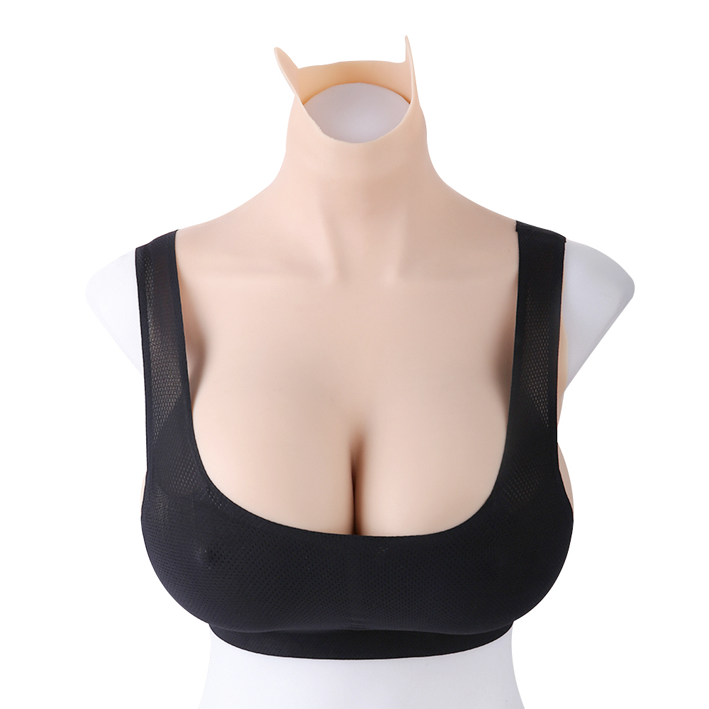 Inexpensive wearable 100% silicone fake breast plate dressing effect