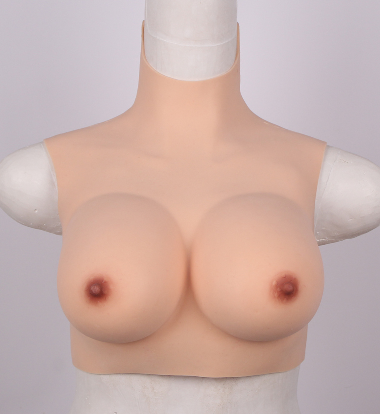 affordable lightweight D cup breastplate silicone