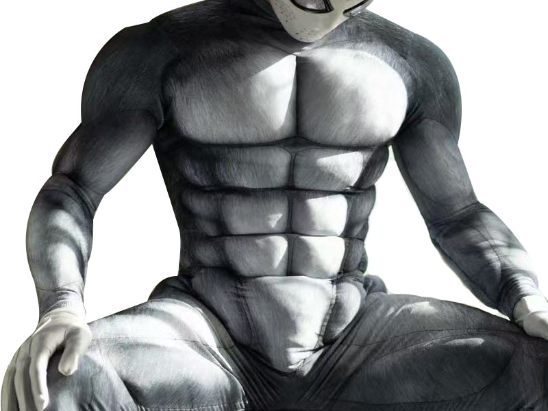 Husky Dog Muscle Zentai Suit - Full Body Tight Costume for Cosplay