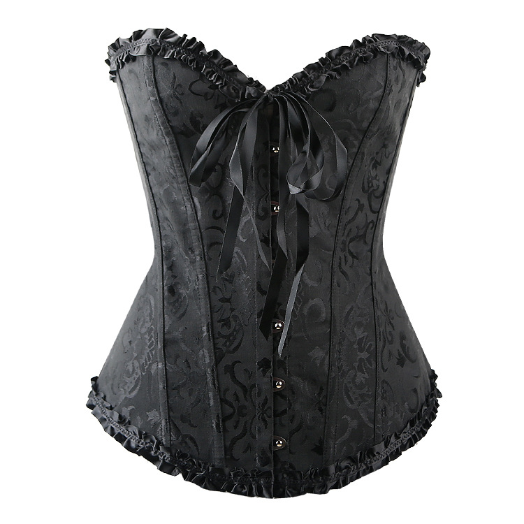 plus size black corset