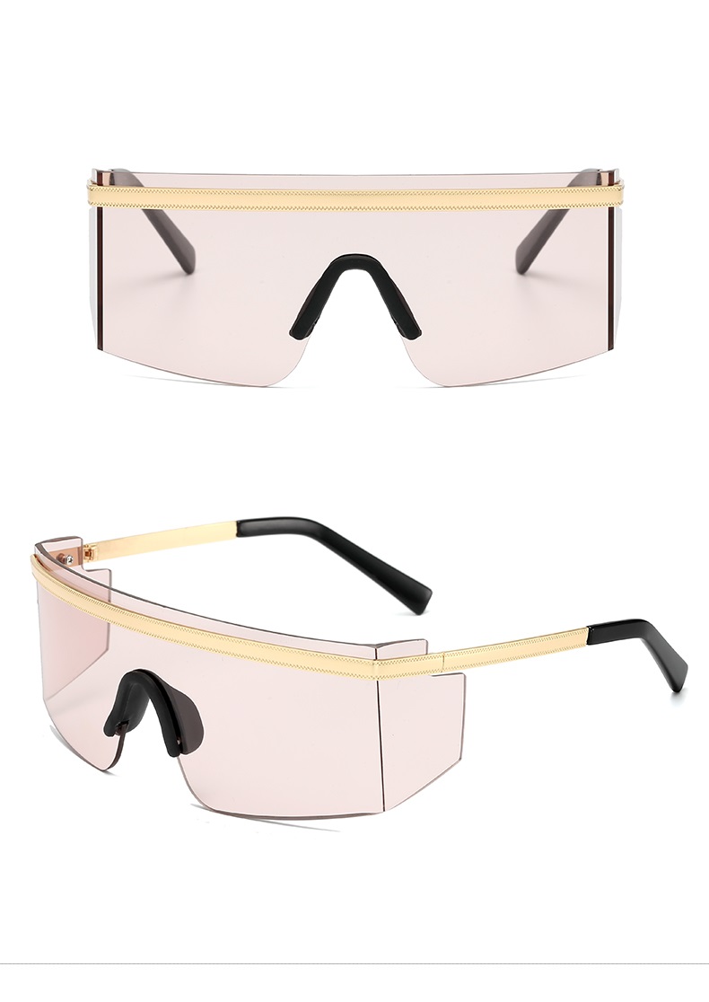 Cheap vintage square sunglasses unisex rose lens brand designer.