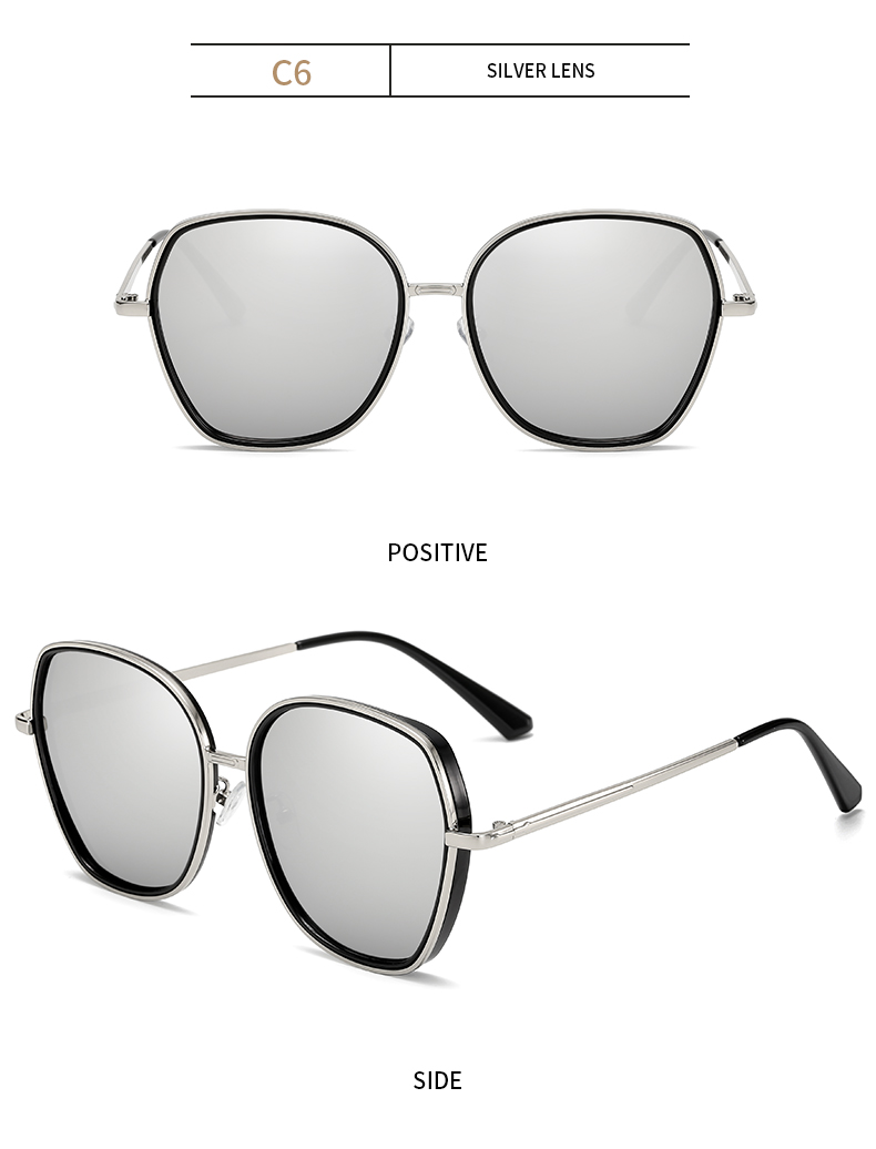 Polarized mirror lens sunglasses retro cheap