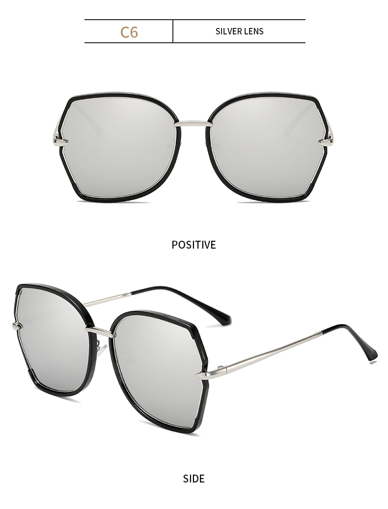 silver mirror designer sunglasses affordable