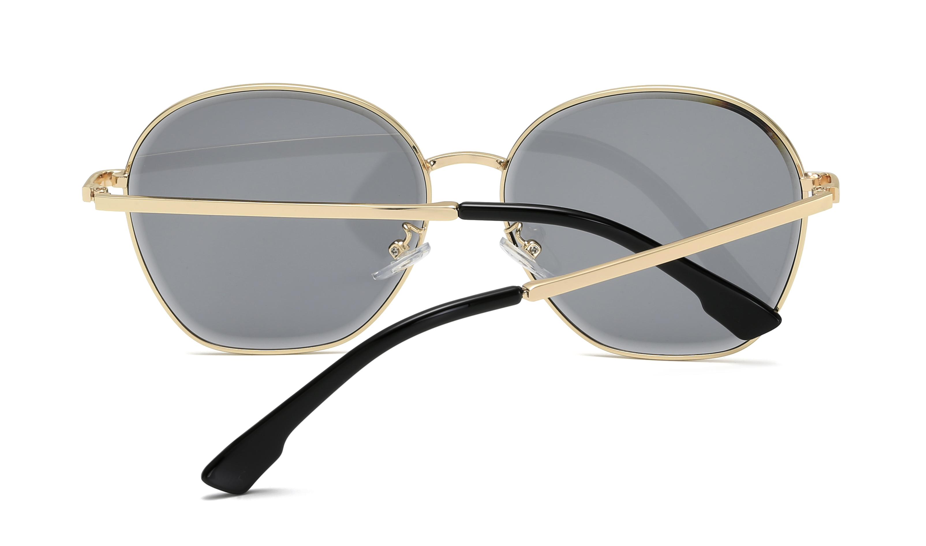 gold frame smoke lens designer sunglasses