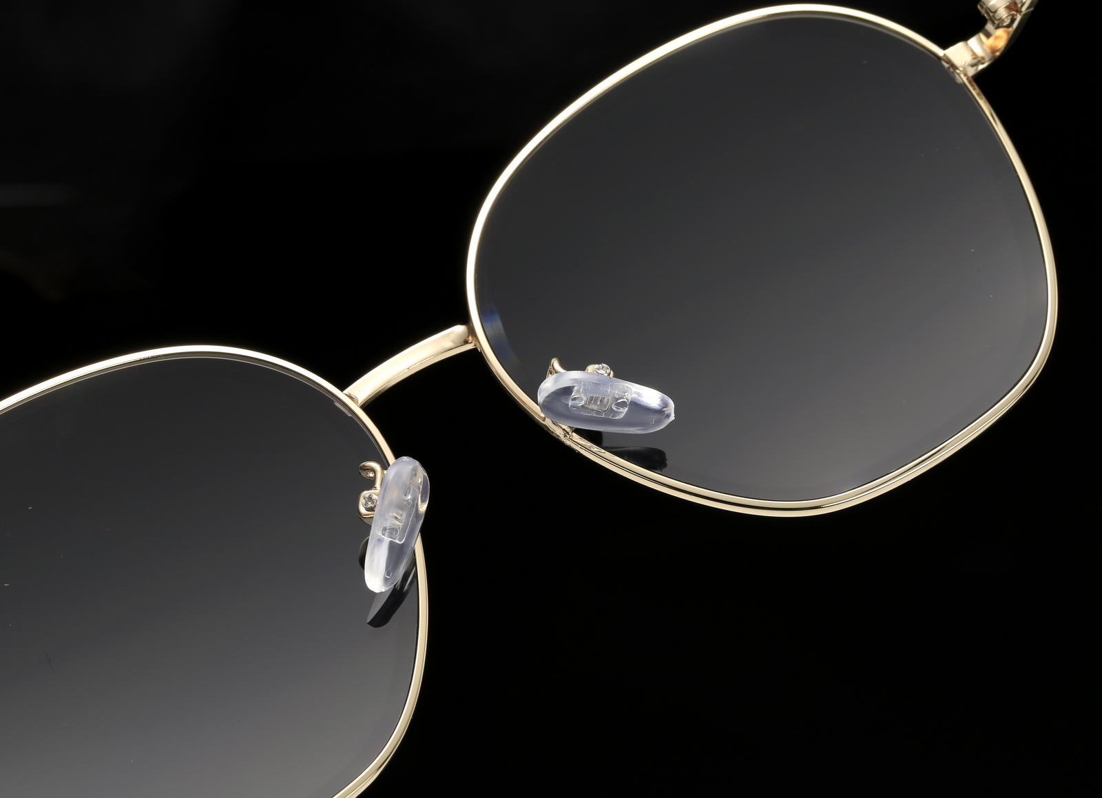 Detail of designer sunglasses