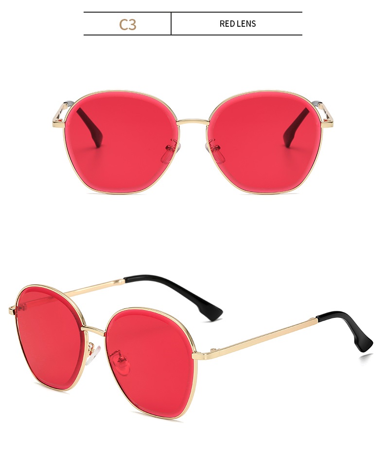 round designer sunglasses 6 colors lenses