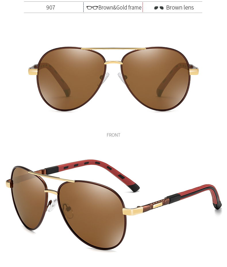 polarized vintage aviator sun glasses cheap