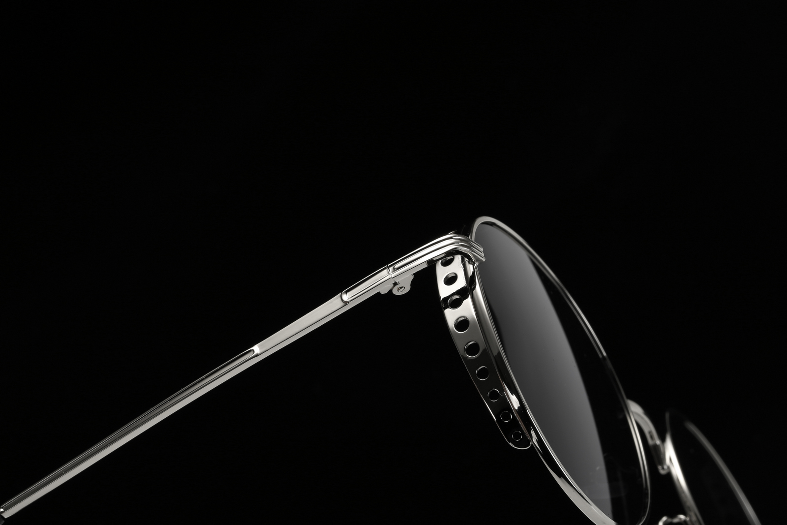 circular sunglasses silver frame