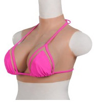 Plastron Pectoral Silicone avec Col, Sans Manches, Sans Nombril