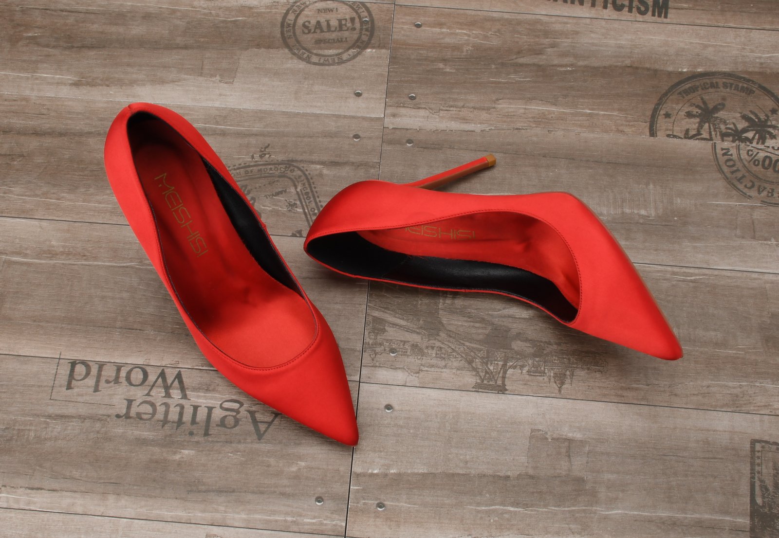 red pointed stilettos large size for trans girl