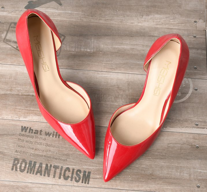 Very sexy red patent stiletto heels