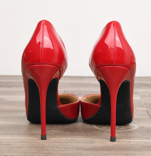 red patent stiletto heels for trans gender