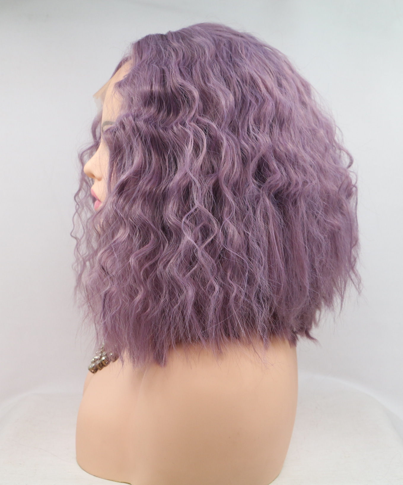 affordable light purple short lace wigs