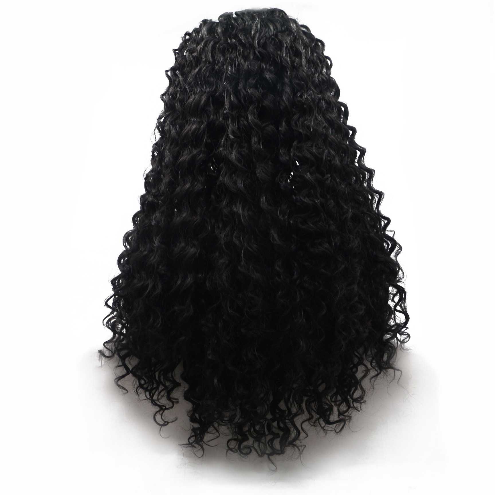 low cost black curly long african american wigs