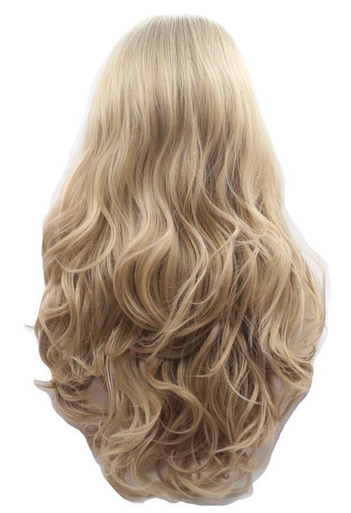 lace front gold long wigs cheap