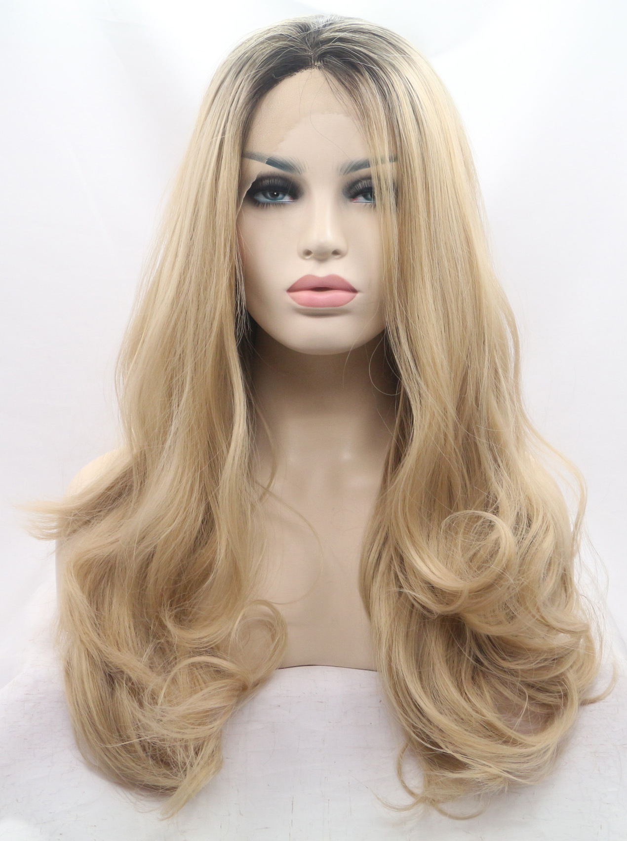 lace front gold wigs