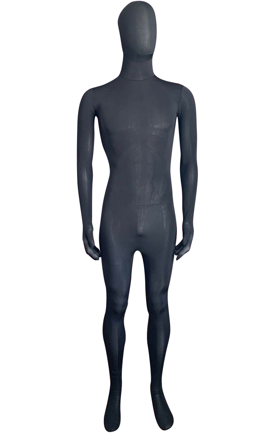 Black Silk Lycra Unisex Full Body Suit - Super X Studio