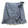 Blue Wrap Skirt