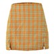 Orange Checkered Skirt